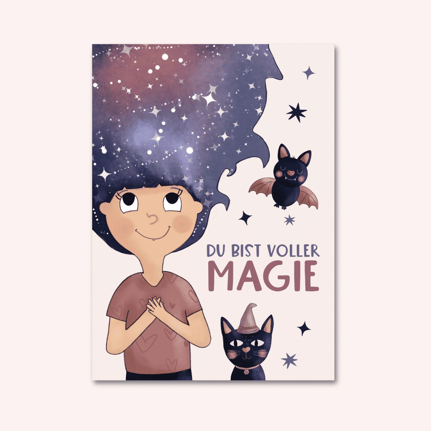 Postkarte Du bist voller Magie