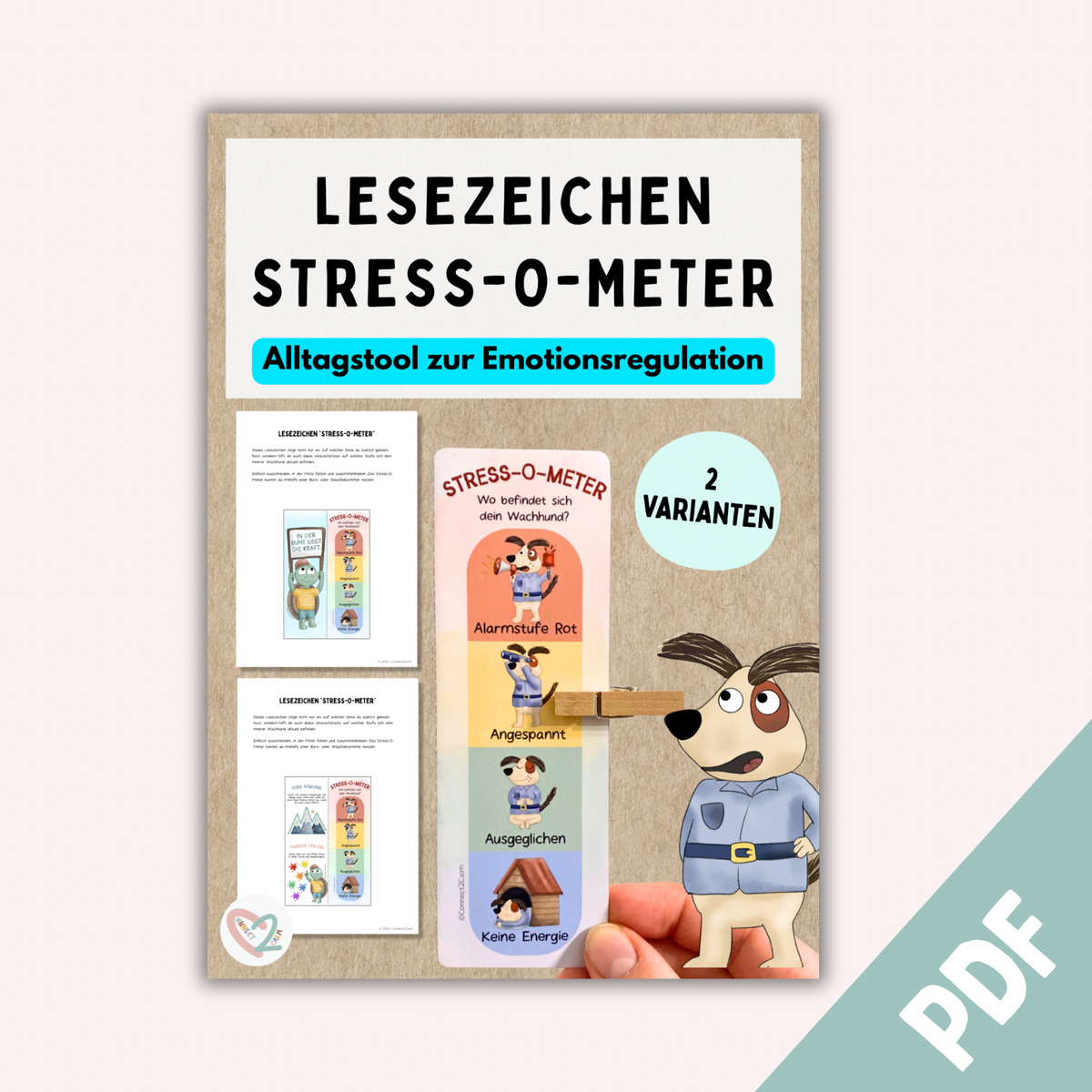 Lesezeichen Stress-O-Meter | Digitaler Download
