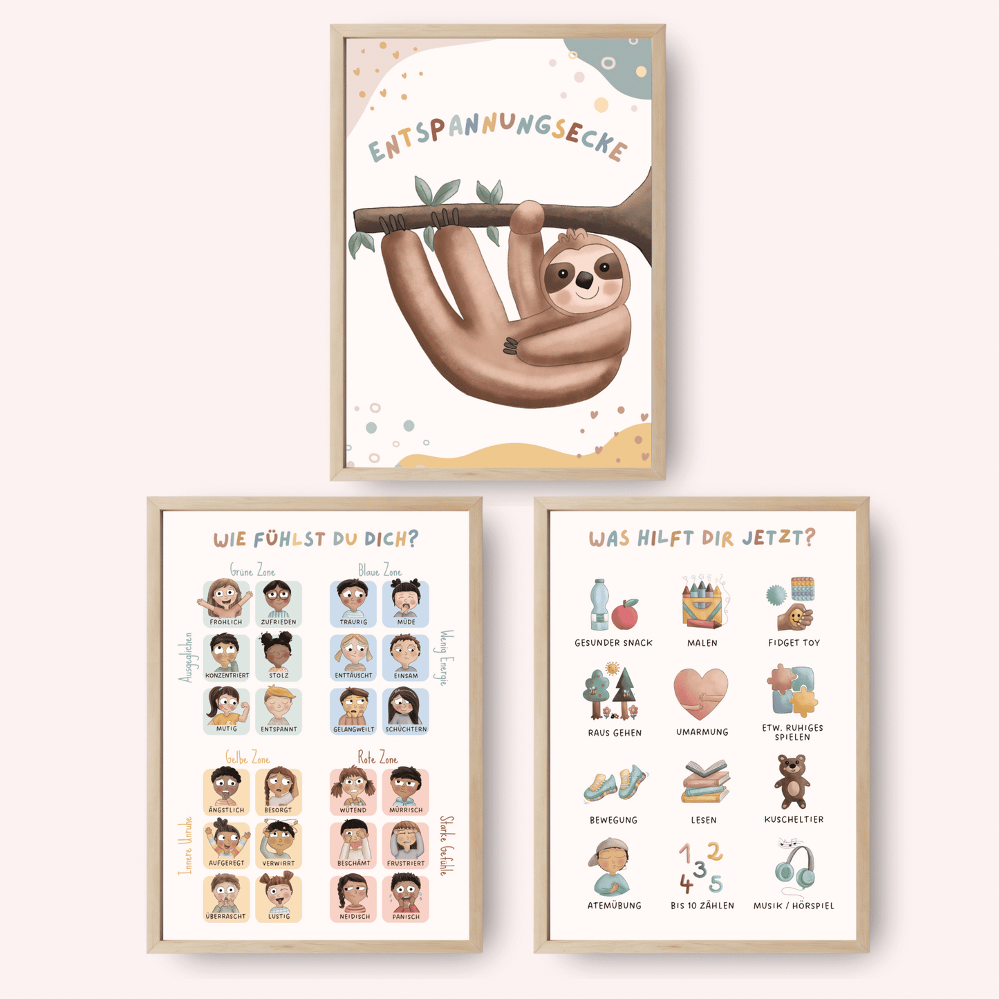 Posterset „Entspannungsecke“