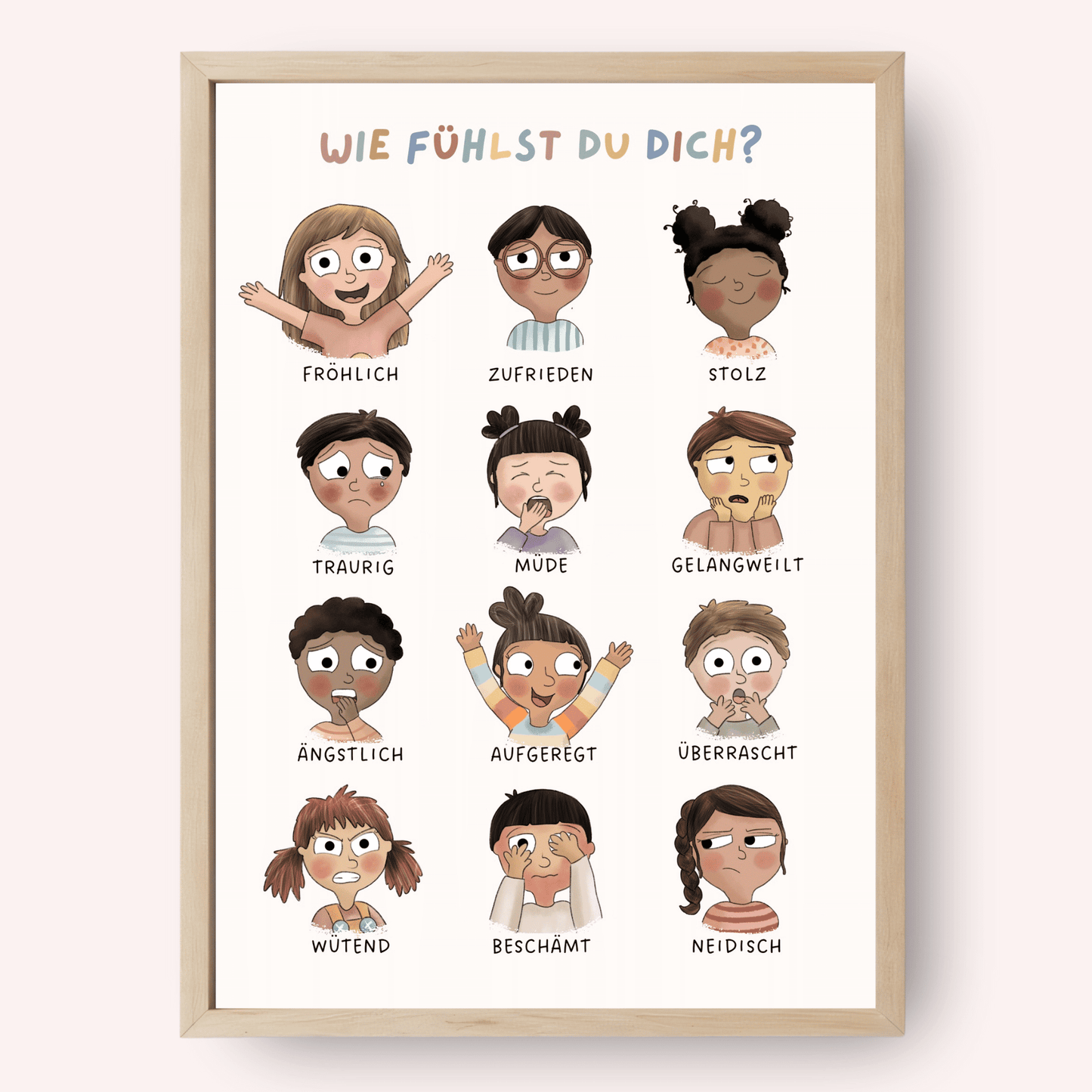 Gefühlsposter - 12 Gefühle