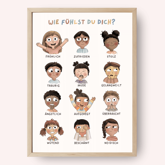 Gefühlsposter - 12 Gefühle