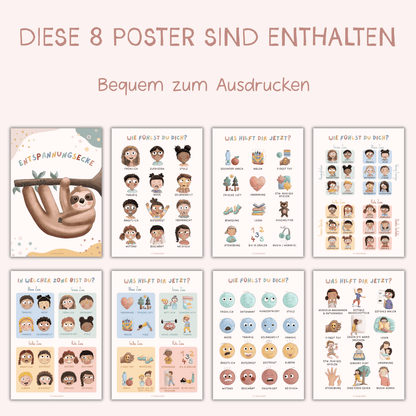 Posterset „Entspannungsecke“ Digitaler Download