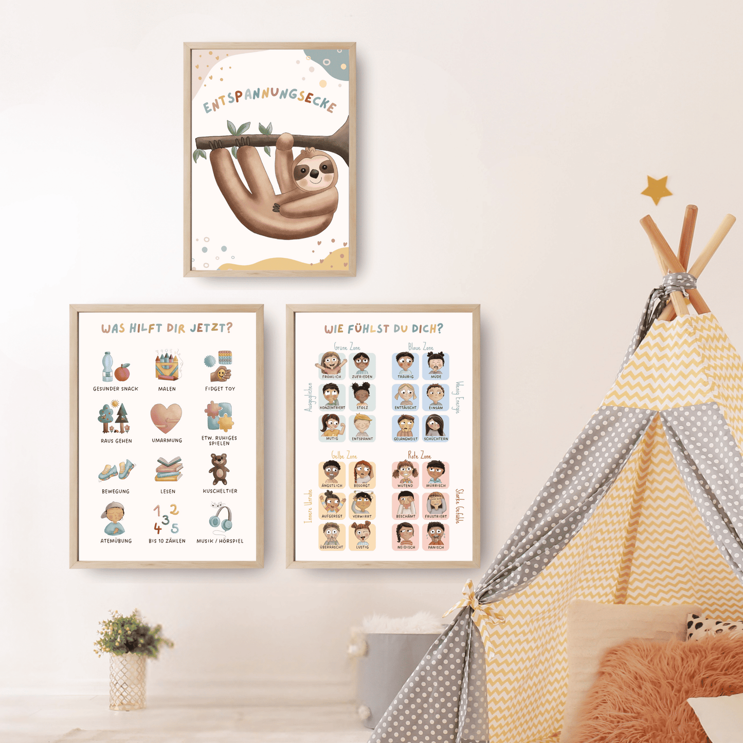 Posterset „Entspannungsecke“ Digitaler Download